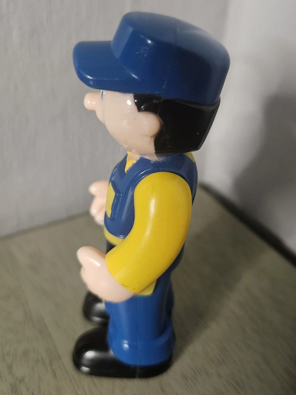 Vintage Train Conductor Toy Figure Small
